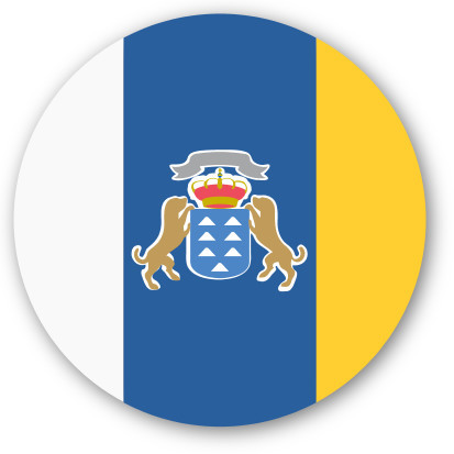 413x413 Emoji One Wall Icon Canary Islands Flag