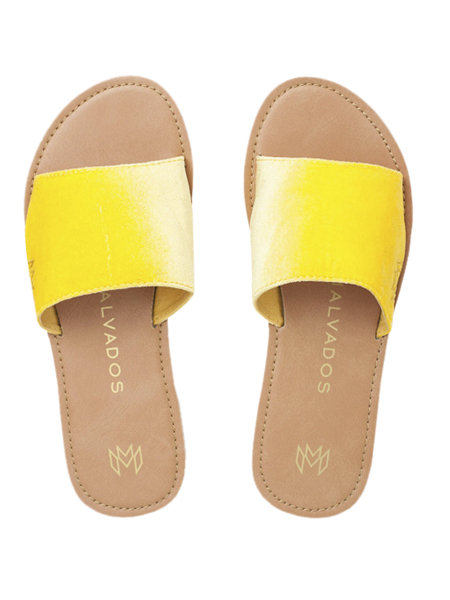 450x600 Icon Taylor Plush Slides In Canary