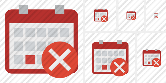 580x290 Calendar Cancel Icon Flat Professional Stock Icon And Free Sets