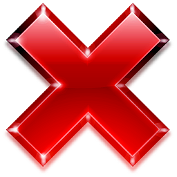 256x256 Button, Cancel, Cross, Ko Icon