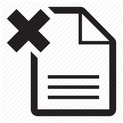 512x512 Cancel, Delete, Discard, Document, Paper, Undo Icon