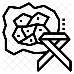 256x256 Cancer Cell Icon Of Line Style