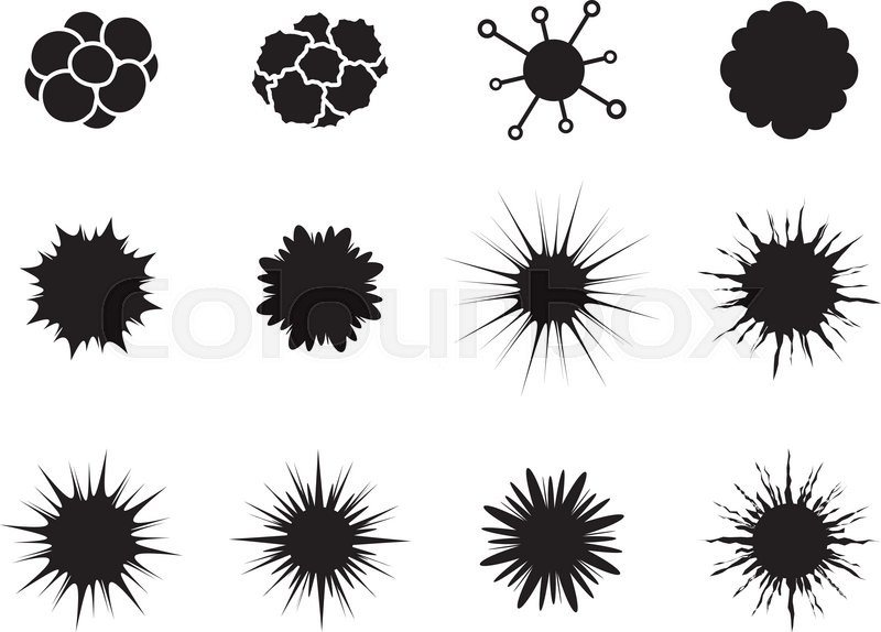 800x574 Set Of Cancer Cell In Flat Style Stock Vector Colourbox