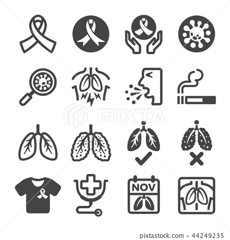 Lung Cancer Icon 450x468 Lung Cancer Icon