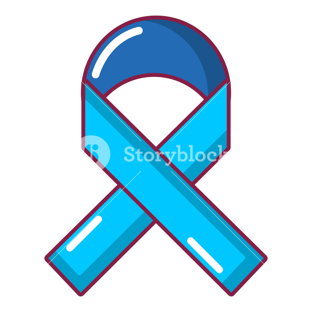 1000x1000 Cancer Ribbon Icon Cartoon Illustration Of Cancer Ribbon Vector