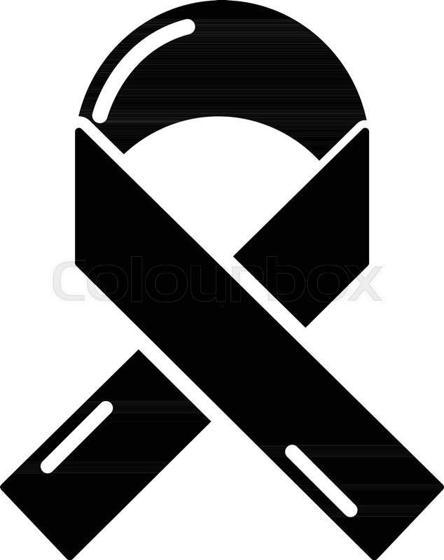 634x800 Cancer Ribbon Icon Simple Stock Vector Colourbox
