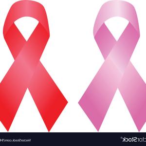 300x300 Love Heart With Cancer Awareness Ribbons Icon Vector Design Gm