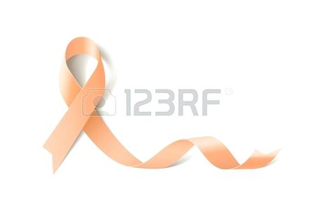 450x293 Uterine Cancer Awareness Realistic Ribbon Icon Royalty Free