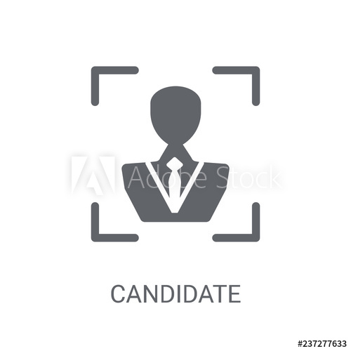 500x500 Candidate Icon Trendy Candidate Logo Concept On White Background
