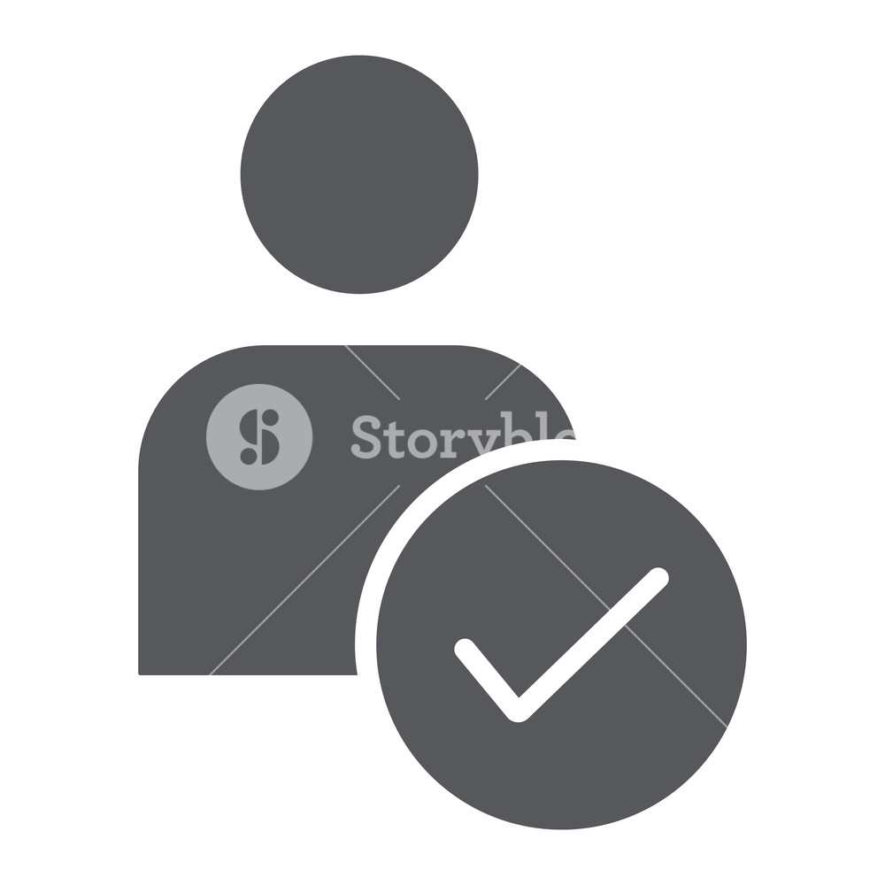 1000x1000 Approved Candidate Glyph Icon, Recruitment And Job, Employee