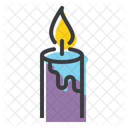 256x256 Candle Icon Of Colored Outline Style