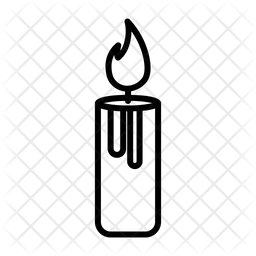 256x256 Candle Icon Of Line Style