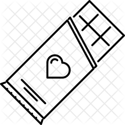 256x256 Chocolate Bar Icon Of Line Style