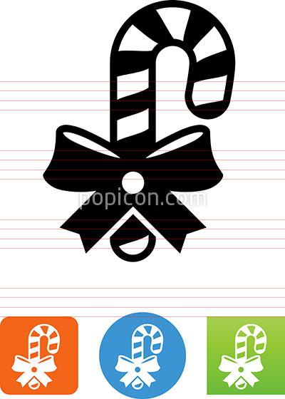 400x560 Candy Cane With Bow Icon