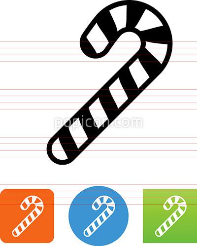 400x499 Vector Candy Cane Icon