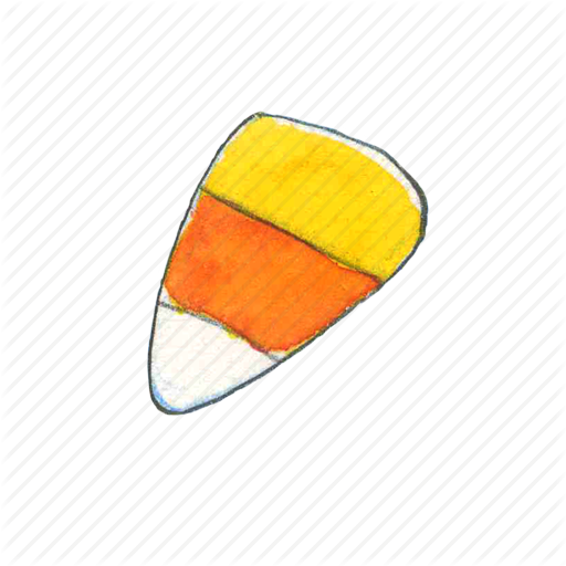 512x512 Candy, Candy Corn, Corn, Halloween, Sweet, Treat, Trick Or Treat Icon