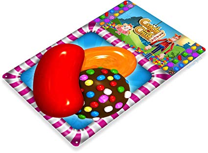 425x313 Tinworld Tin Sign Candy Crush Smart Phone App Icon