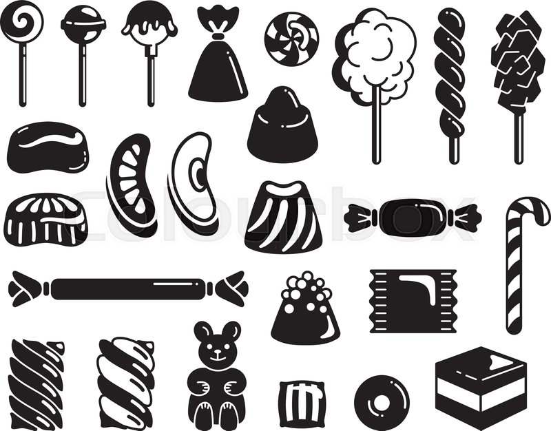 800x626 Candy Icon Set Simple Set Of Candy Stock Vector Colourbox
