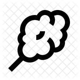 256x256 Cotton Candy Icon Of Line Style