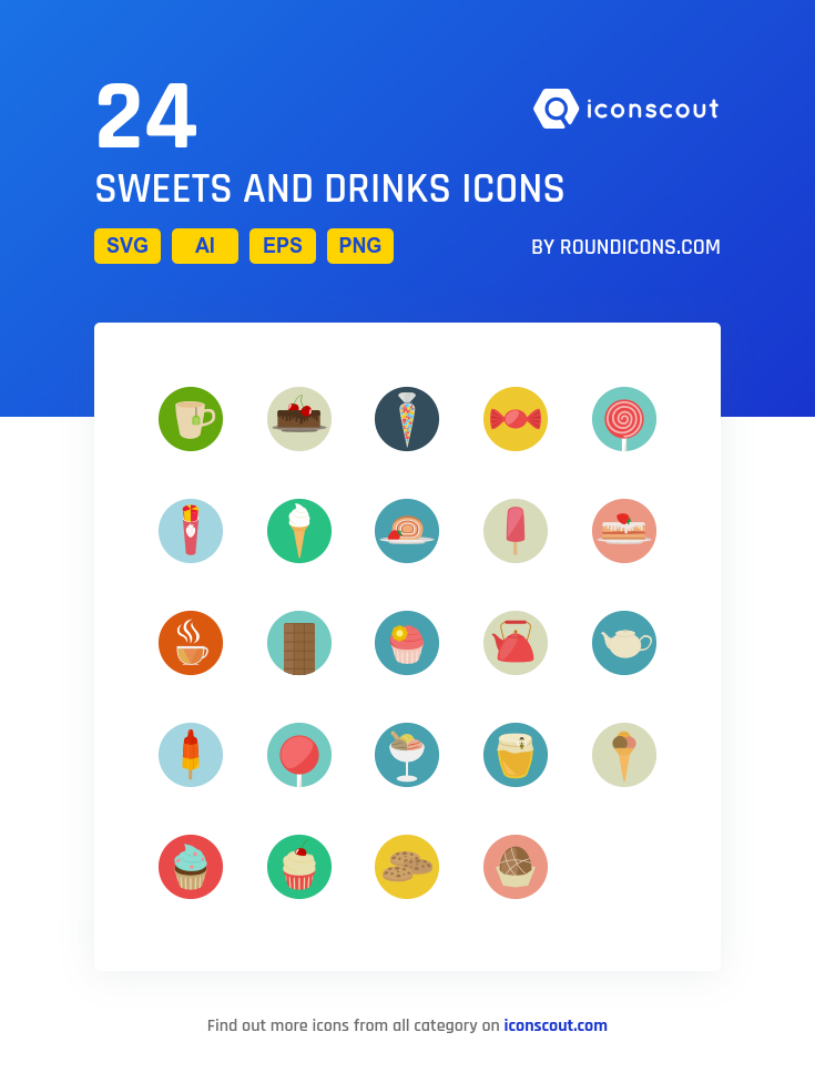 735x977 Sweets And Drinks Icon Pack