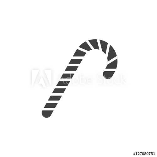 Candy Cane Icon Vector, Peppermint Stick Filled Flat Sign, Solid 500x500 Candy Cane Icon Vector, Peppermint Stick Filled Flat Sign, Solid