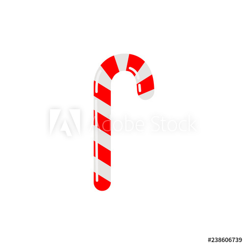 Vector Candy Cane Icon 500x500 Vector Candy Cane Icon