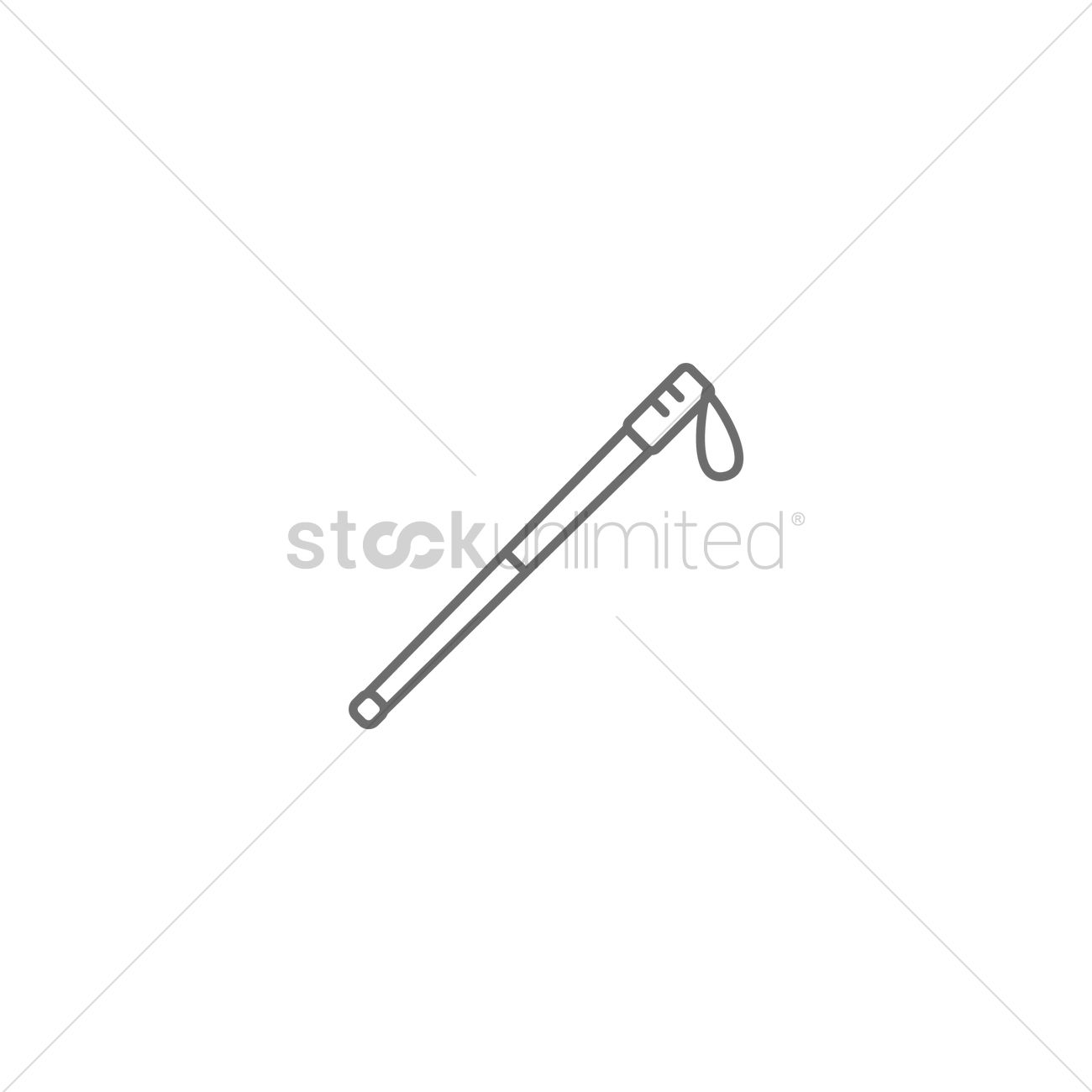White Cane Icon Vector Image 1300x1300 White Cane Icon Vector Image