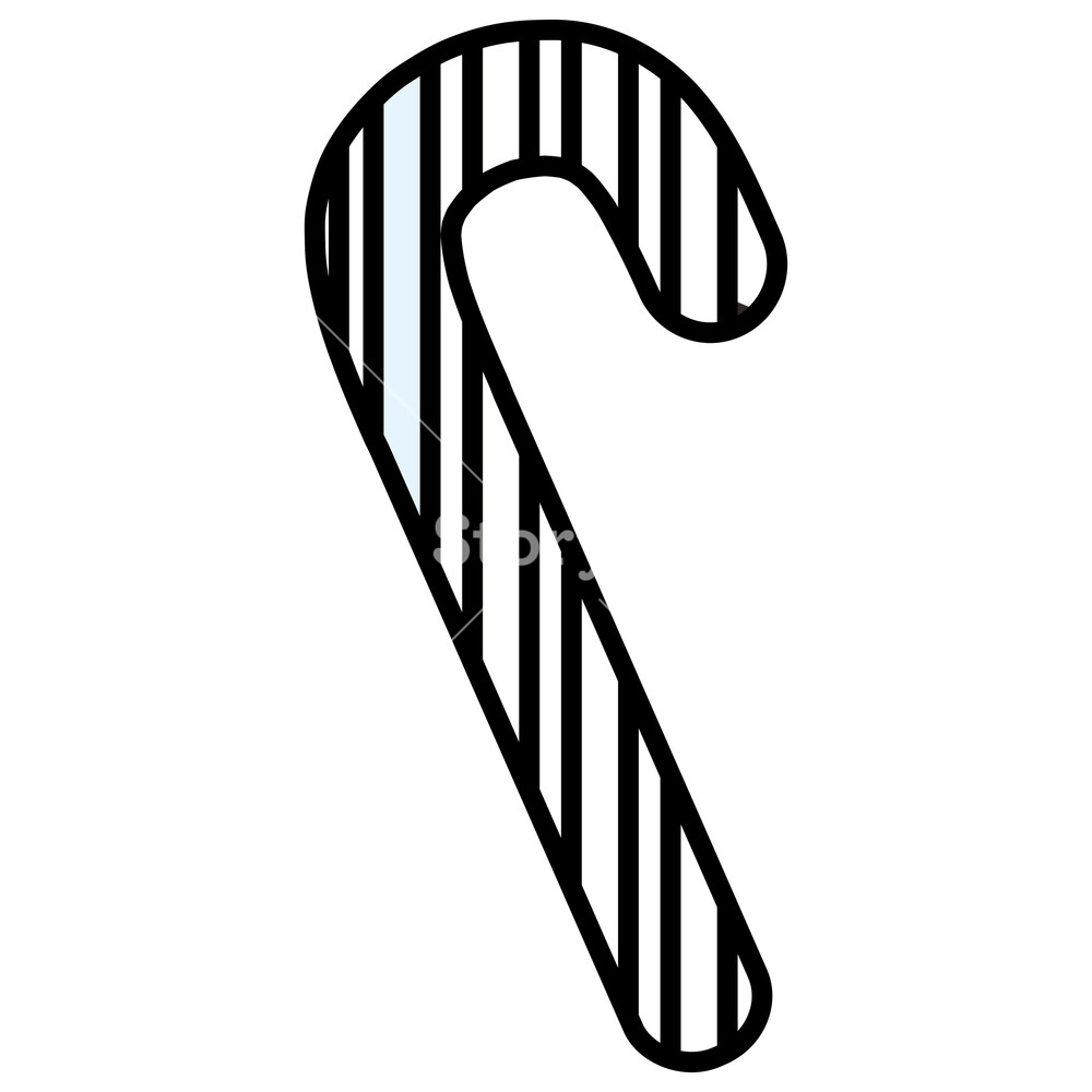 Candy Cane Icon Over White Background, Vector Illustration Royalty 1000x1000 Candy Cane Icon Over White Background, Vector Illustration Royalty