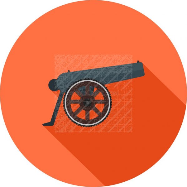 600x600 Cannon Flat Shadowed Icon