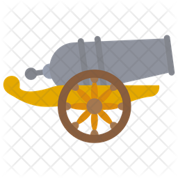 256x256 Cannon Icon Of Flat Style