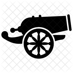 256x256 Cannon Icon Of Glyph Style