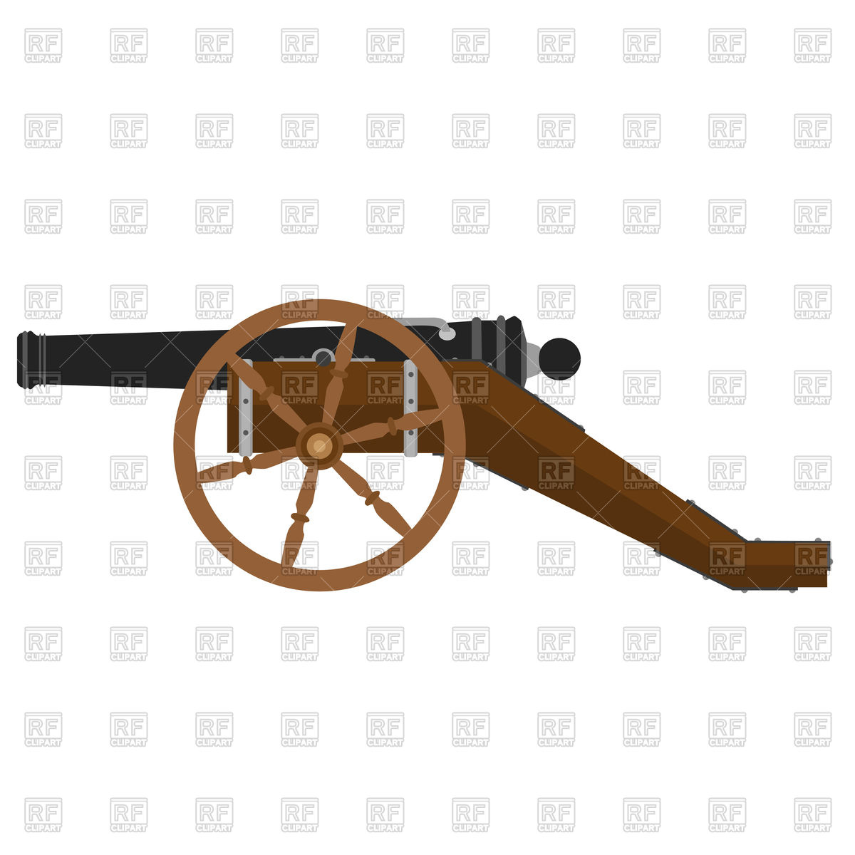 1200x1200 Military Cannon Illustration Flat Icon Vector Image Of Icons