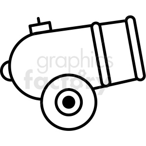 300x300 Black And White Circus Cannon Icon Clipart Royalty Free Gif