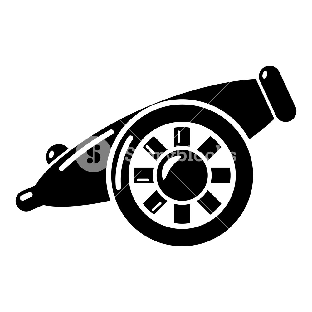 1000x1000 Artillery Cannon Icon Simple Illustration Of Artillery Cannon