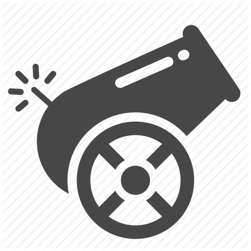 512x512 Big Gun, Cannon, Howitzer, Mortar, Pistol, Turret, Weapon Icon