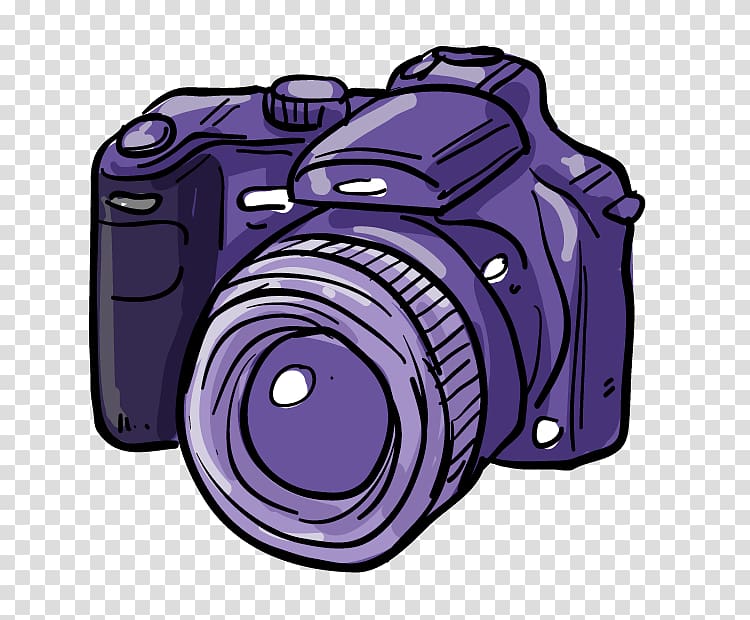 750x620 Purple Dslr Camera Canon Eos Digital Slr Camera Cartoon, Cartoon