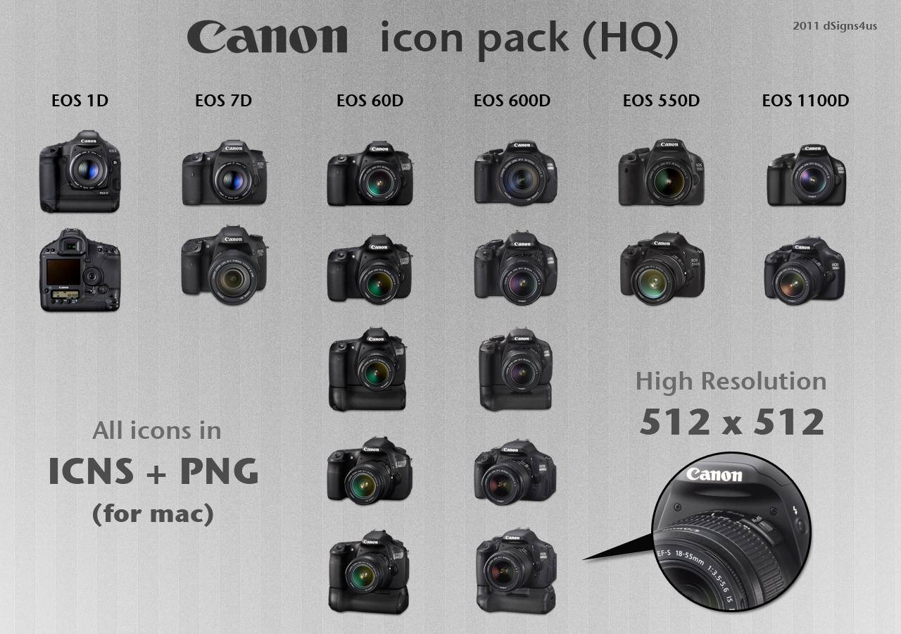 1280x900 Canon Dslr Icon Pack Hq