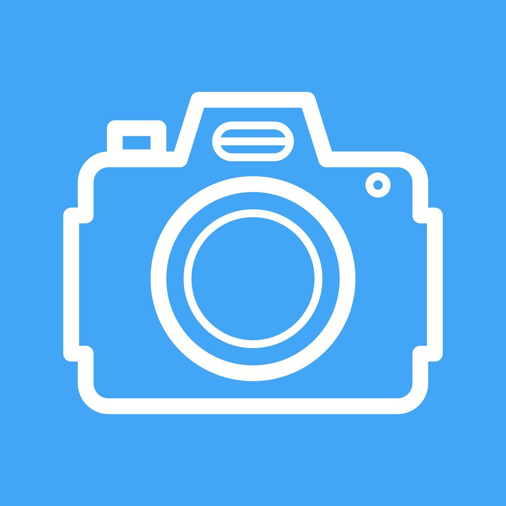 1024x1024 Dslr Camera Line Multicolor Bg Icon