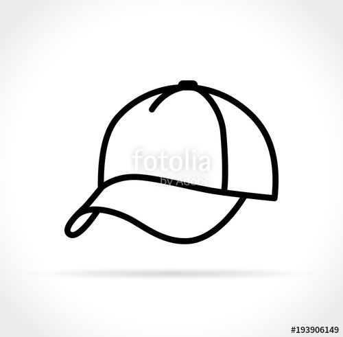 500x491 Cap Icon On White Background Stock Image And Royalty Free Vector