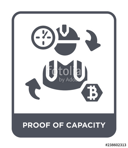 430x500 Proof Of Capacity Icon Vector Stock Image And Royalty Free Vector