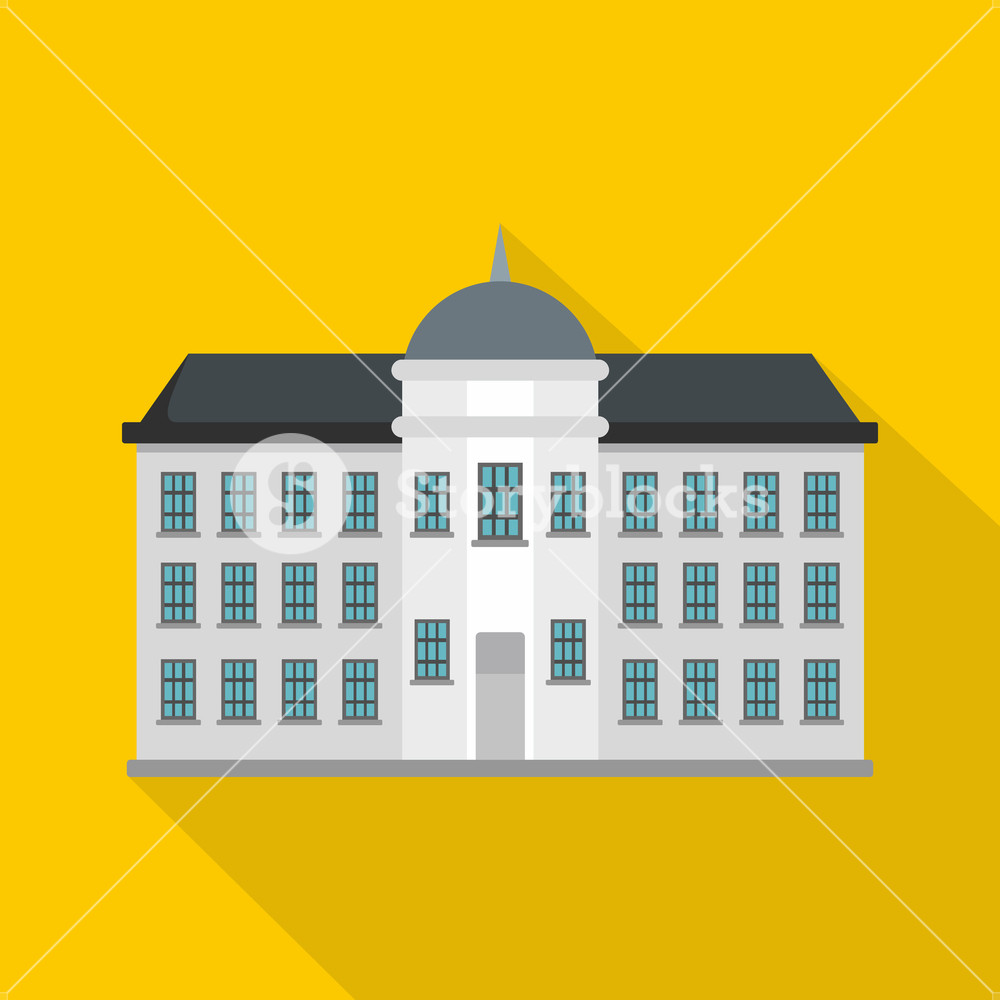 1000x1000 Capital Building Icon Flat Illustration Of Capital Building