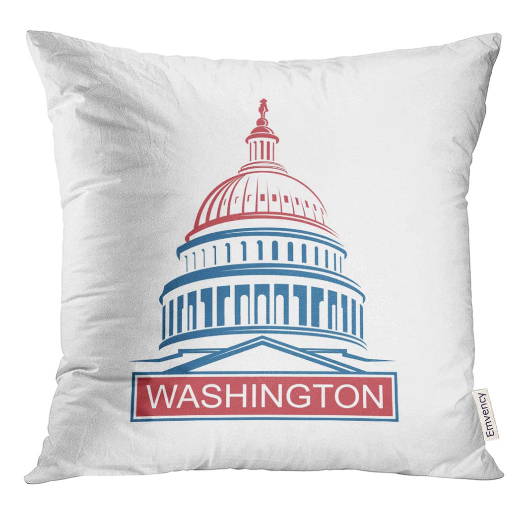 1058x1058 Upoos Throw Pillow Cover White Capital United States