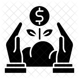 256x256 Capital Icon Of Glyph Style