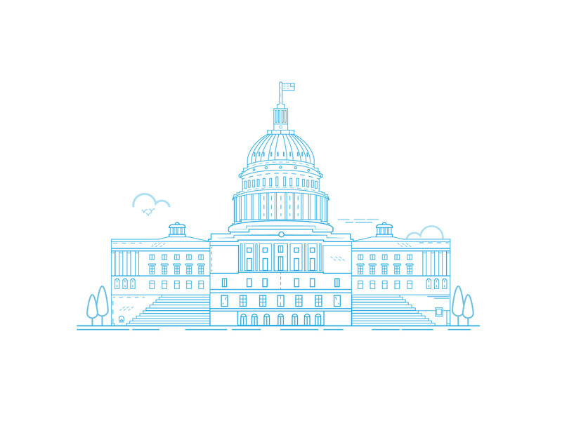 800x600 Capitol Building Iconillustration