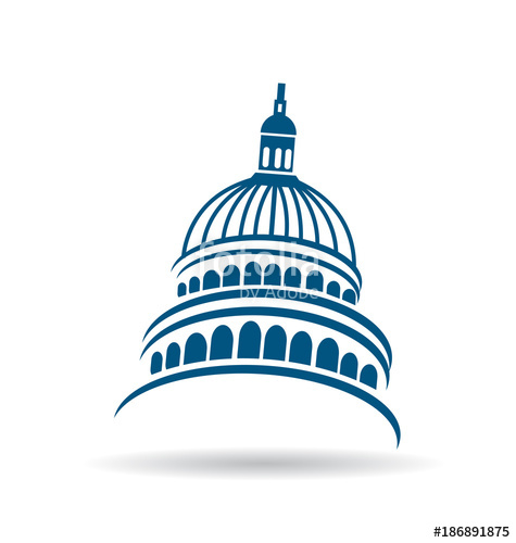 475x500 Usa Capitol Building Icon Stock Image And Royalty Free Vector