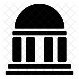 256x256 Us Capitol Icon Of Glyph Style