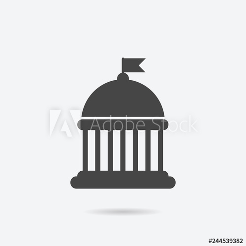 500x500 Capitol Icon Capitol Vector Illustration For Graphic Design