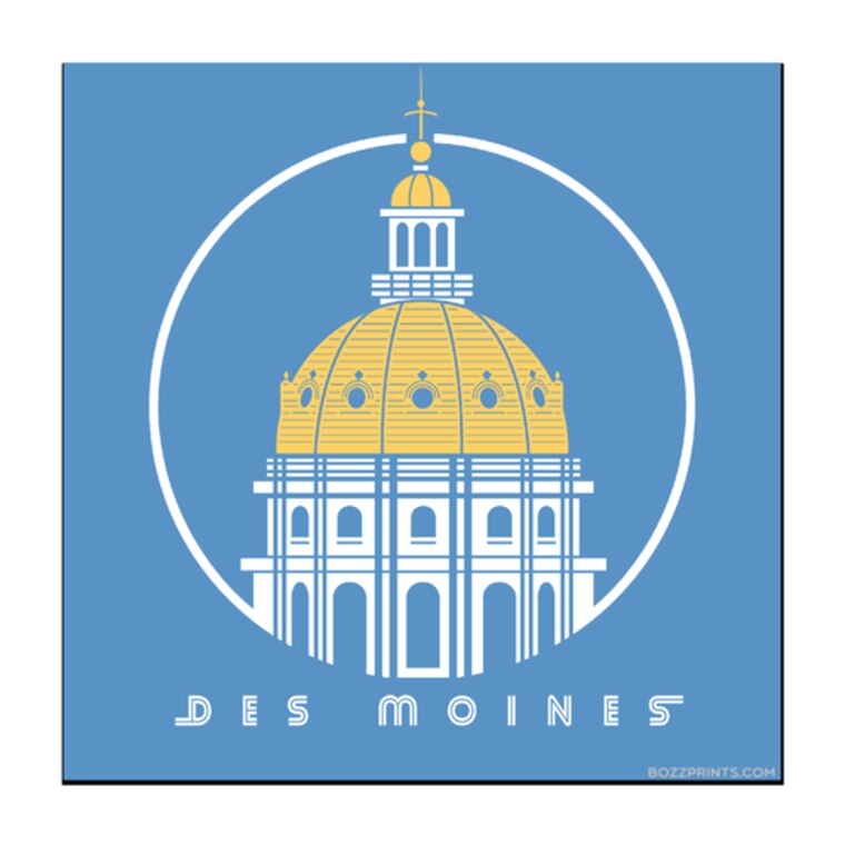 760x760 Stickers Des Moines Capitol Icon