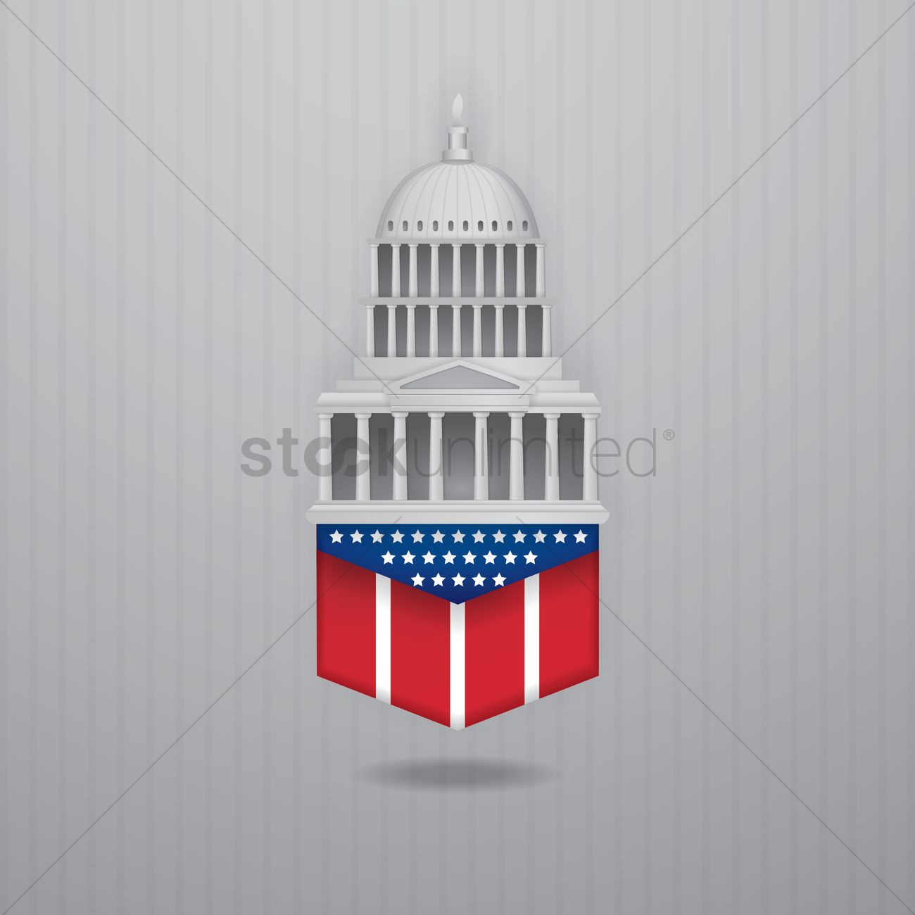 1300x1300 Usa Capitol Icon Vector Image