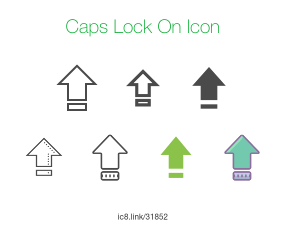 572x495 Caps Lock On Icon
